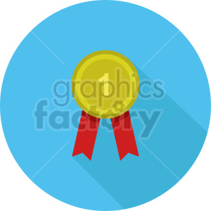 award medal vector icon graphic clipart 3
