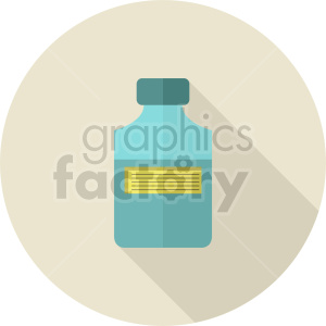 A clipart image of a medicine bottle with a label, symbolizing medical or pharmaceutical products.