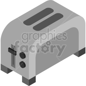   isometric toaster vector icon clipart 2 