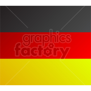 The clipart image depicts a stylized version of the German national flag, characterized by three horizontal stripes colored black, red, and gold (or yellow) from top to bottom.