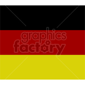 The image contains the national flag of Germany, which consists of three horizontal stripes of equal size. From top to bottom, the colors are black, red, and gold (yellow).