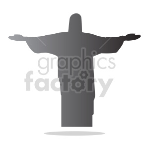 jesus gradient silhouette vector clipart