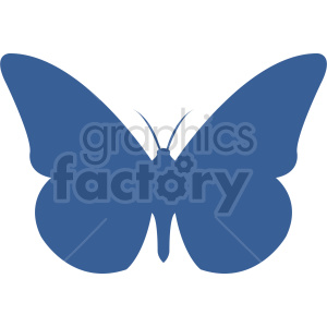 butterfly silhouette vector clipart 03