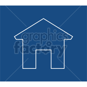 house outline vector icon