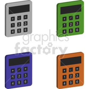 calculator vector graphic bundle