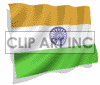3D animated India flag
