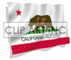 3D animated California flag