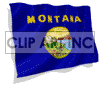 3D animated Montana flag