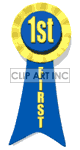 1st place animated rosette