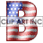   This animated gif is the letter b , with the USA