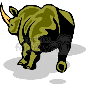 The back of a rhinoceros