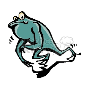 Silly dancing frog