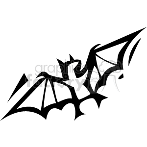 Abstract flying bat