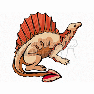 Cartoon Spinosaurus - Prehistoric Dinosaur