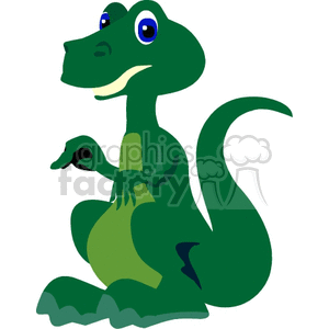 Cute Cartoon T. rex Dinosaur