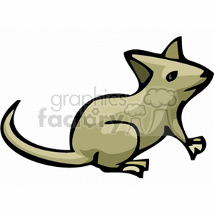 Cartoon Rodent Illustration - of Mouse or Rat