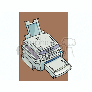 Stylized Fax Machine