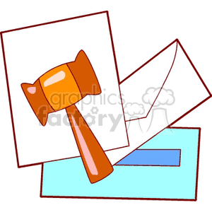 Legal Document and Gavel