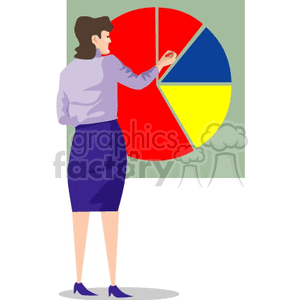 Business Presentation with Pie Chart