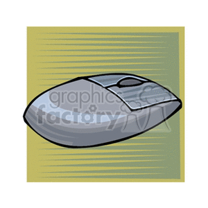 Clipart image of a computer mouse on a textured background.