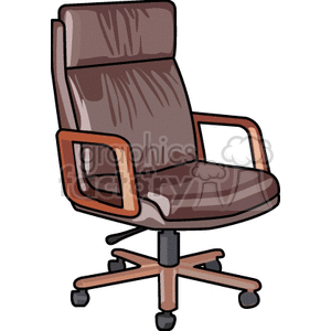 Office Chair - Comfortable High-Back Chair with Wheels