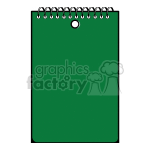 Green Spiral Notepad