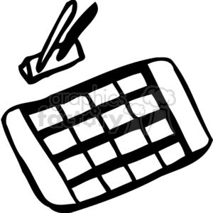 Calendar and Pen for Scheduling