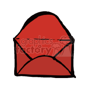 Red open envelope