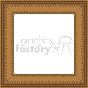 Decorative Brown Embossed Frame