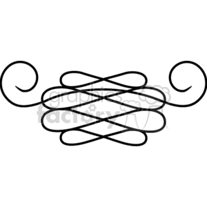 Elegant Symmetrical Swirl Design