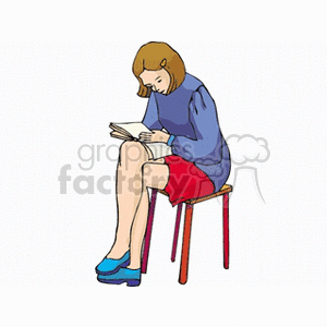 Girl Reading a Book