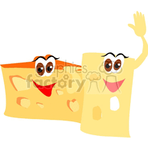 Cheese Cartoon Characters