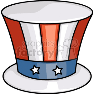 Uncle Sam Patriotic Top Hat for Independence Day