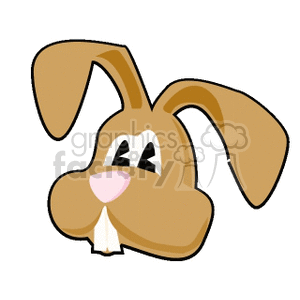 Brown cartoon bunny