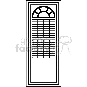 Elegant Door with Decorative Window Panel