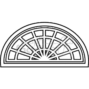 Arched Window - Semicircular Pane Design