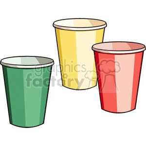 Colorful Kitchen Cups