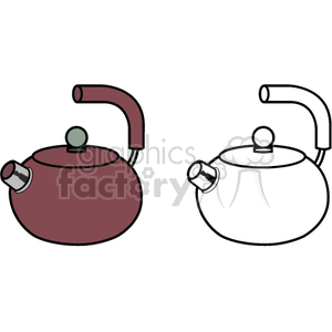 Teapot with Color and Outline Variations