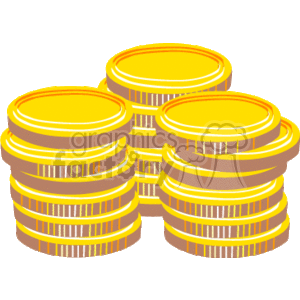 Stacked Gold Coins