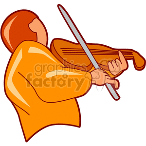 Violinist Playing Music