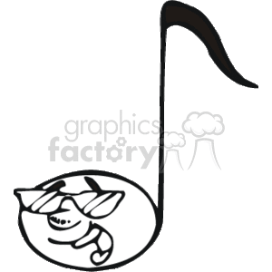 Stylized Eighth Note