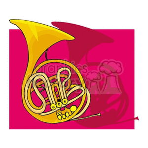 Colorful French Horn