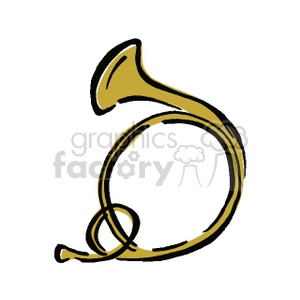 Brass French Horn Instrument