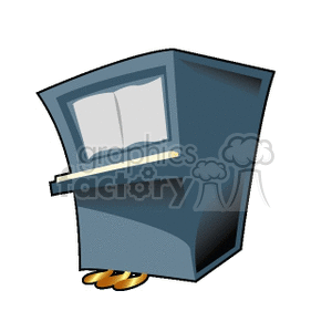 A clipart image of a piano with an open sheet music stand.