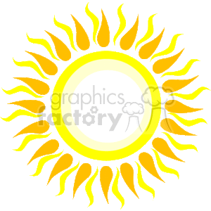 Stylized sun