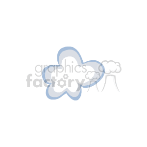   The image shows a stylized representation of clouds. They appear as two interconnecting cloud shapes with a cartoon-like outline, possibly used in graphic design or children