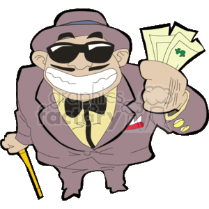 Man holding money