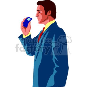 Businessman Holding Smartphone