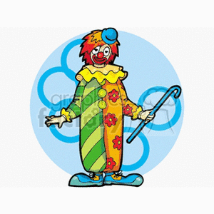 Colorful Circus Clown