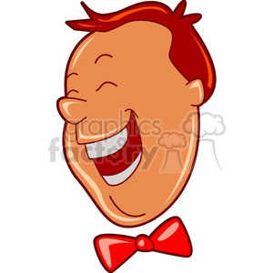 Laughing Boy with Red Hair and Bow Tie